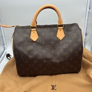 LOUIS VUITTON MONOGRAM SPEEDY 30 W/ COA, DUST BAG & LOCK & KEY